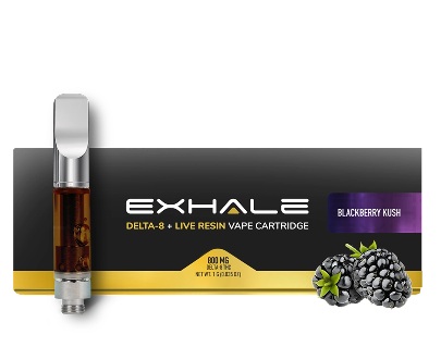 Exhale Wellness Delta-8 Live Resin Vape Cartridge UK
