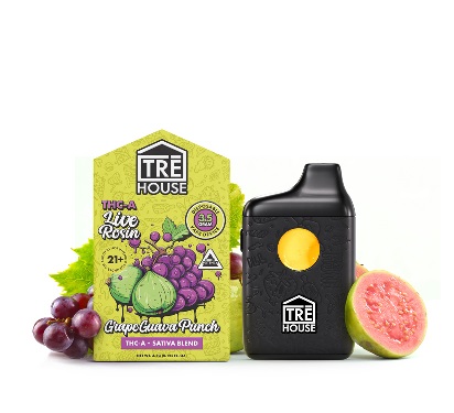 Grape Guava Punch Live Rosin THCA Vape Pen UK